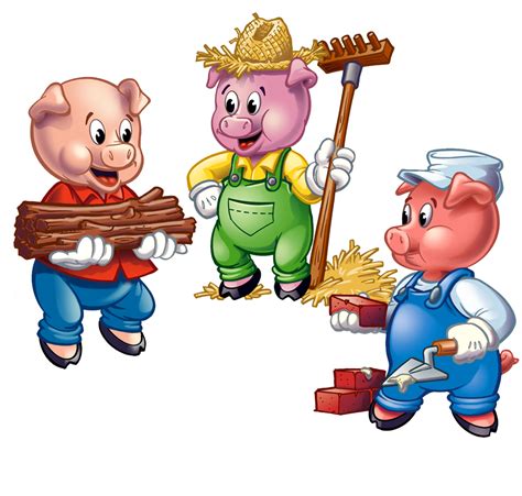 Printable Clipart Three Little Pigs
